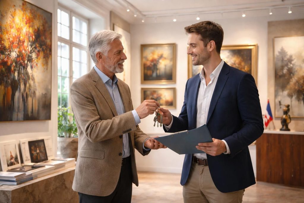 Les cessions d&rsquo;entreprises culturelles et transmission de galeries d&rsquo;art en France