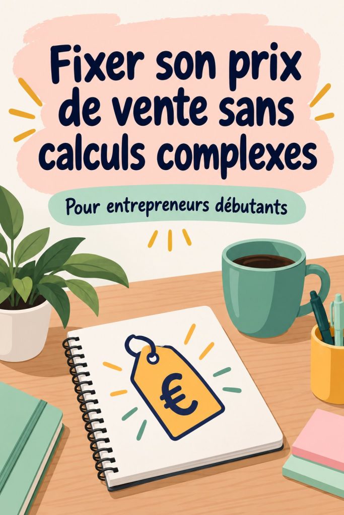 Illustration sur la fixation facile du prix de vente en ligne